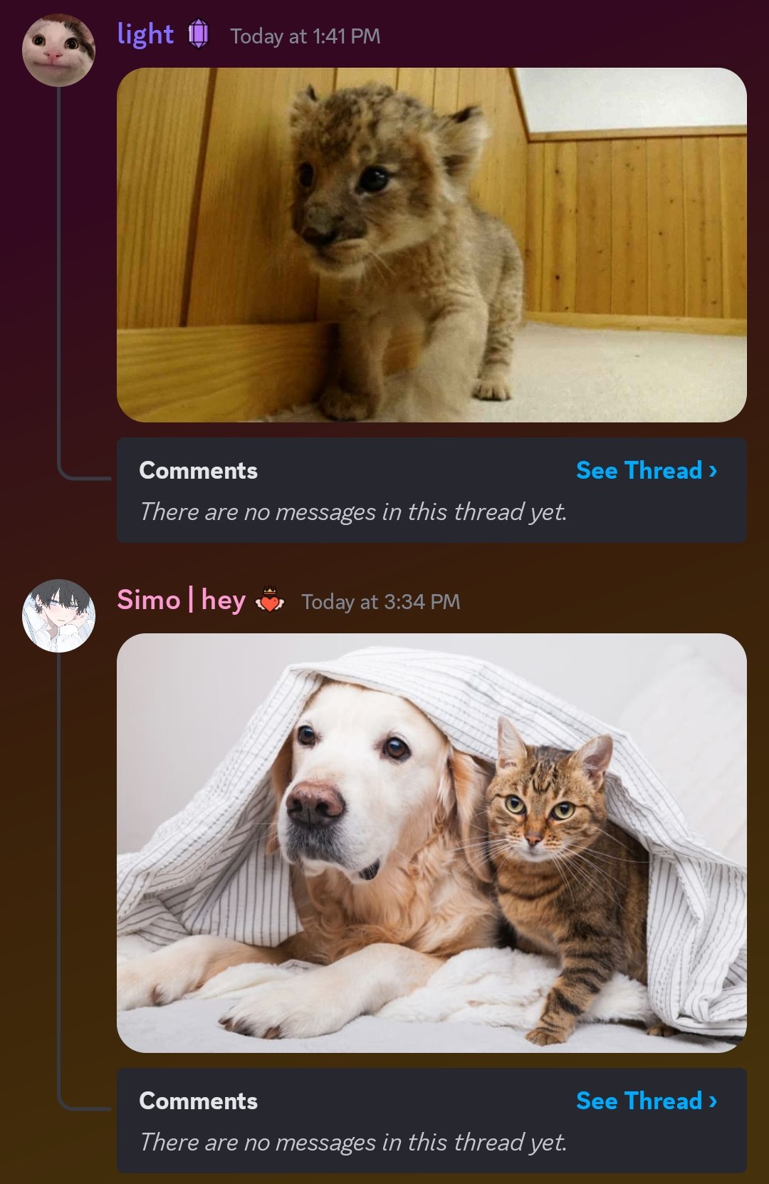 Auto threading preview